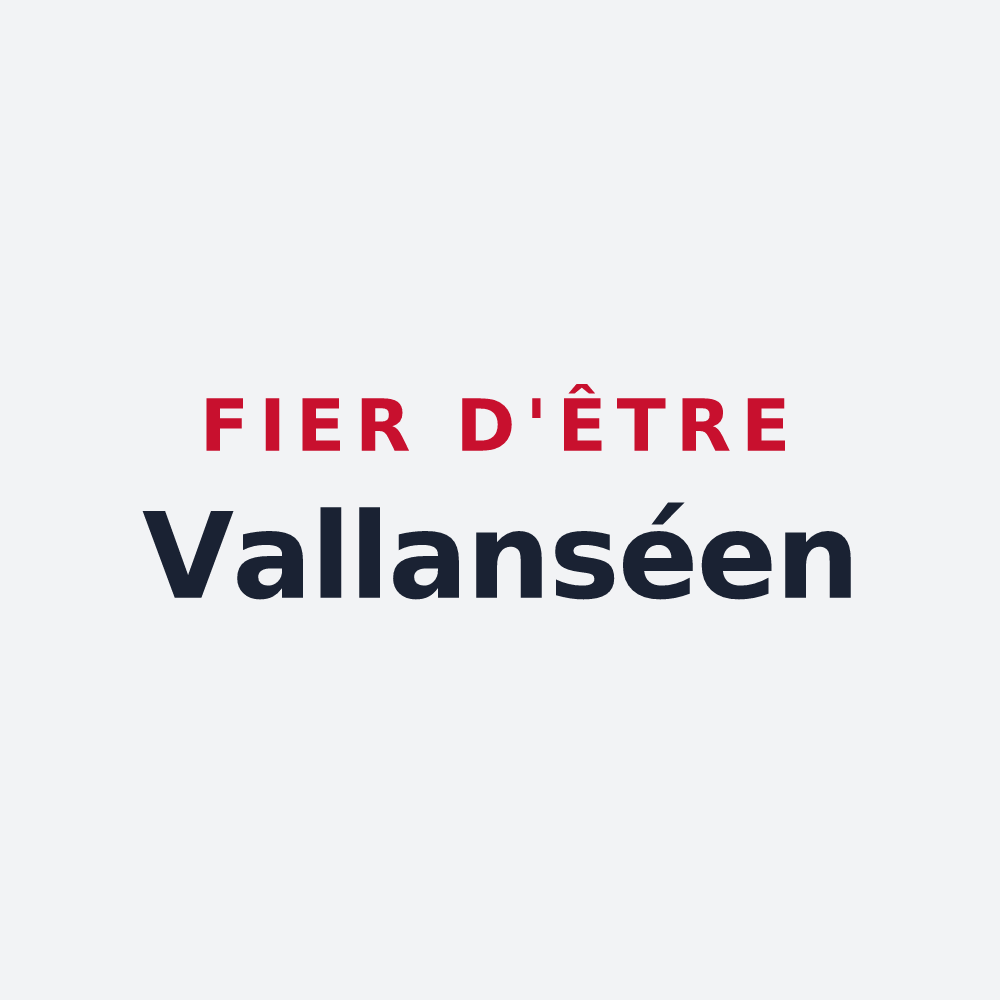 Poster « Fier d'être Vallanséen » — design pour Vallans