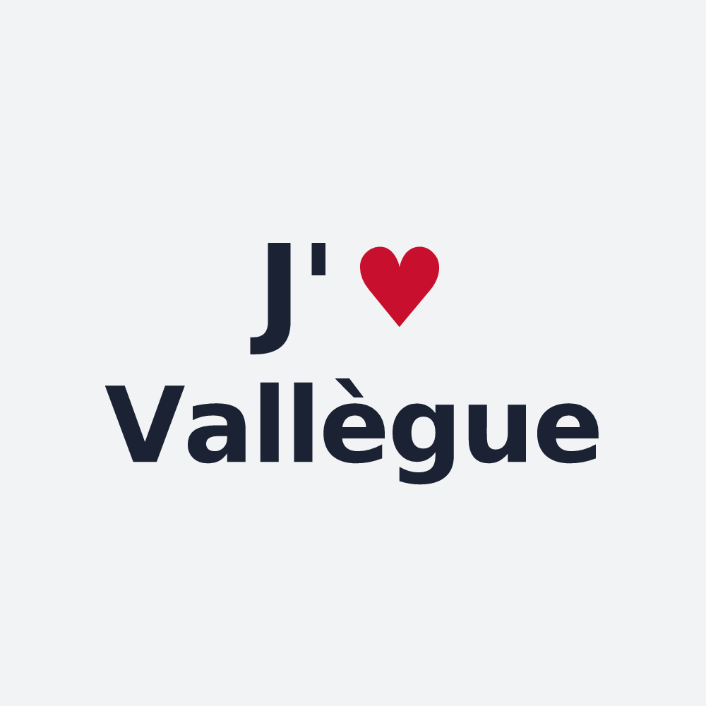 Poster personnalisé Vallègue — design J'aime Vallègue