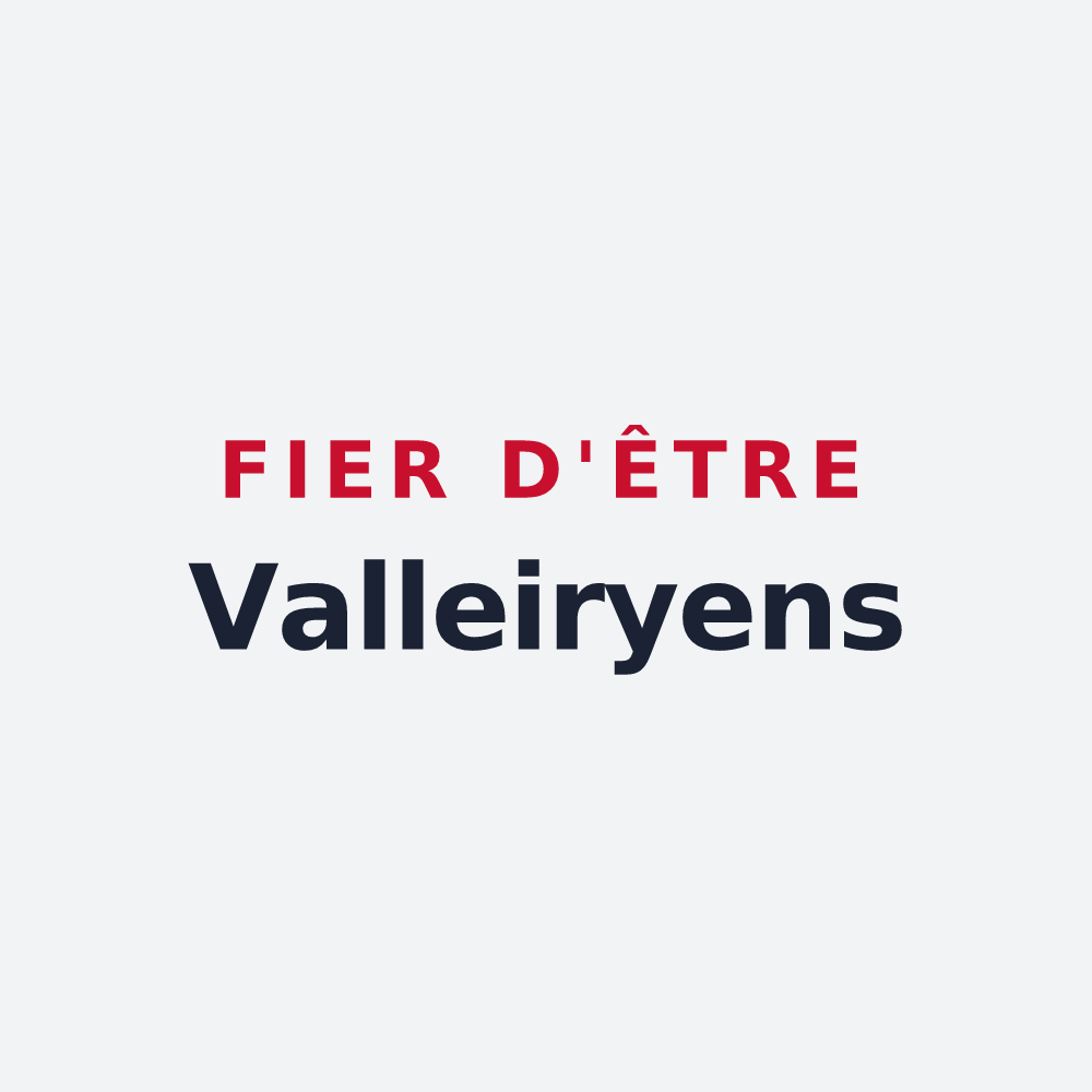 Poster « Fier d'être Valleiryens » — design pour Valleiry