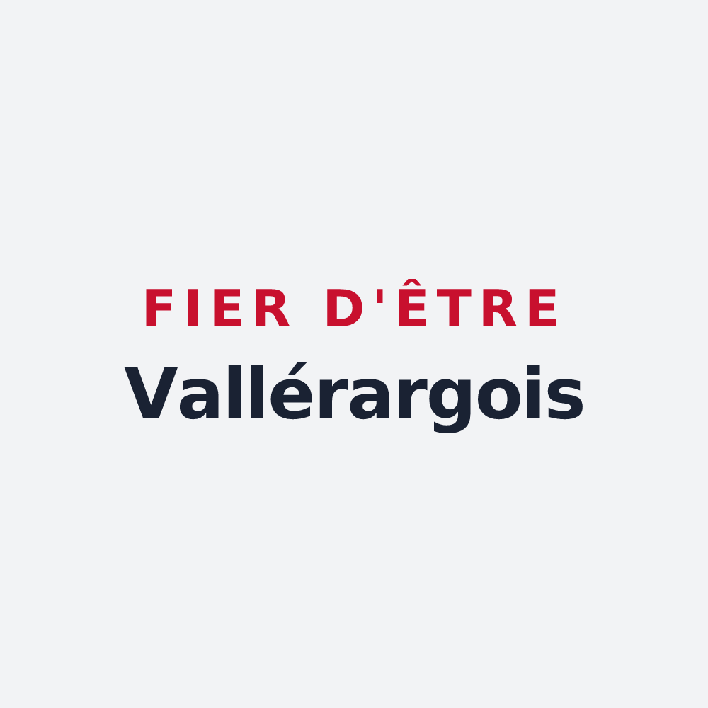 Poster « Fier d'être Vallérargois » — design pour Vallérargues