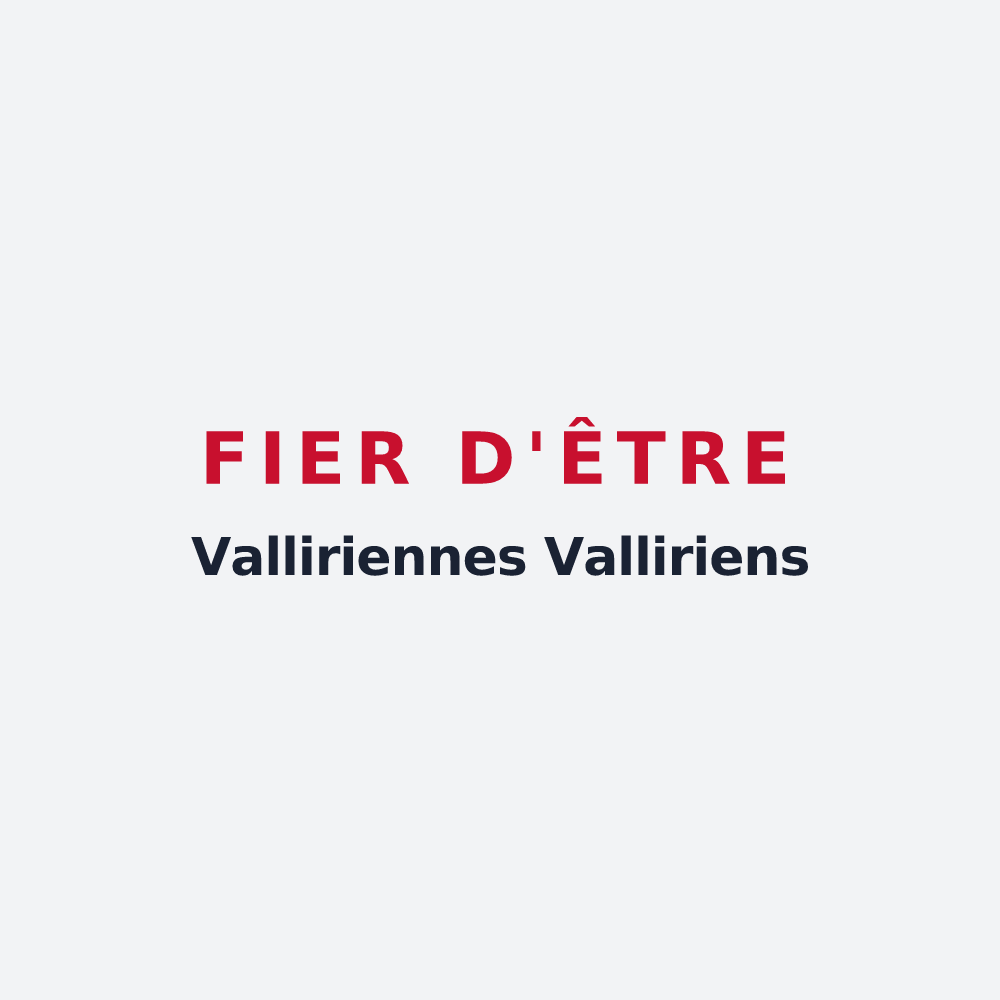 Poster « Fier d'être Valliriennes Valliriens » — design pour Valleroy-aux-Saules
