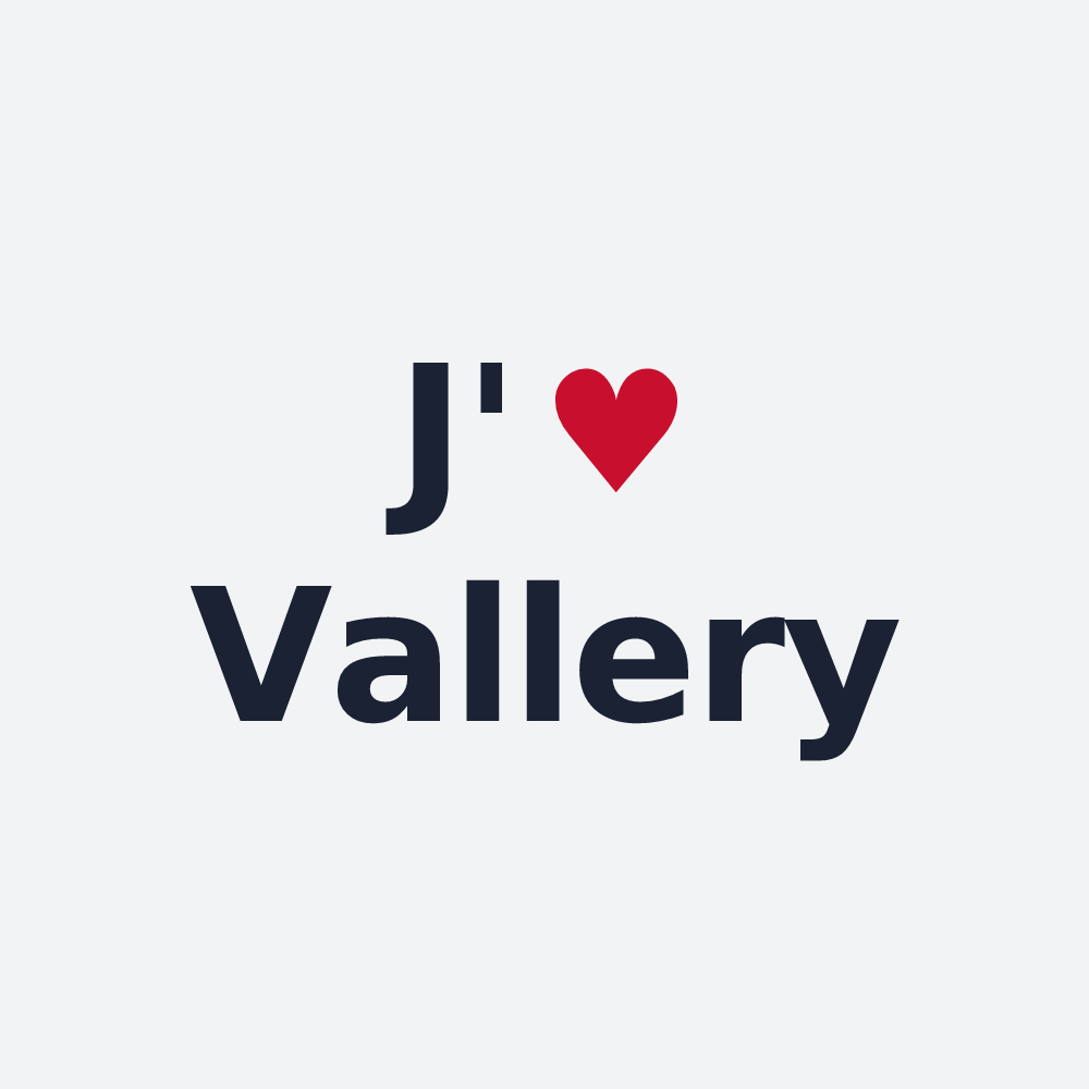 Poster personnalisé Vallery — design J'aime Vallery