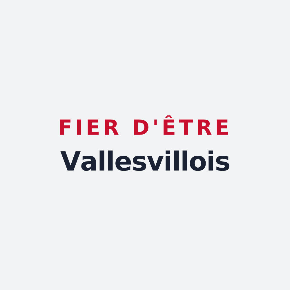 Poster « Fier d'être Vallesvillois » — design pour Vallesvilles