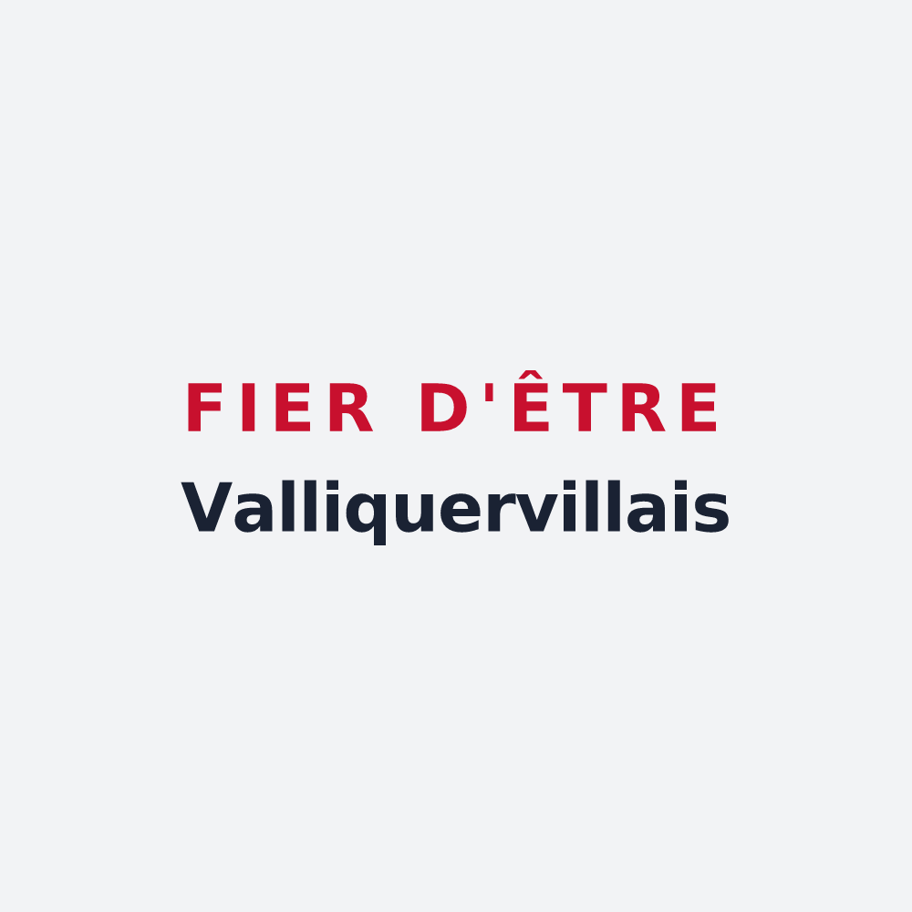 Poster « Fier d'être Valliquervillais » — design pour Valliquerville