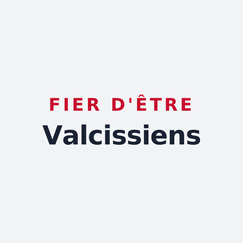 Poster « Fier d'être Valcissiens » — design pour Valloire-sur-Cisse