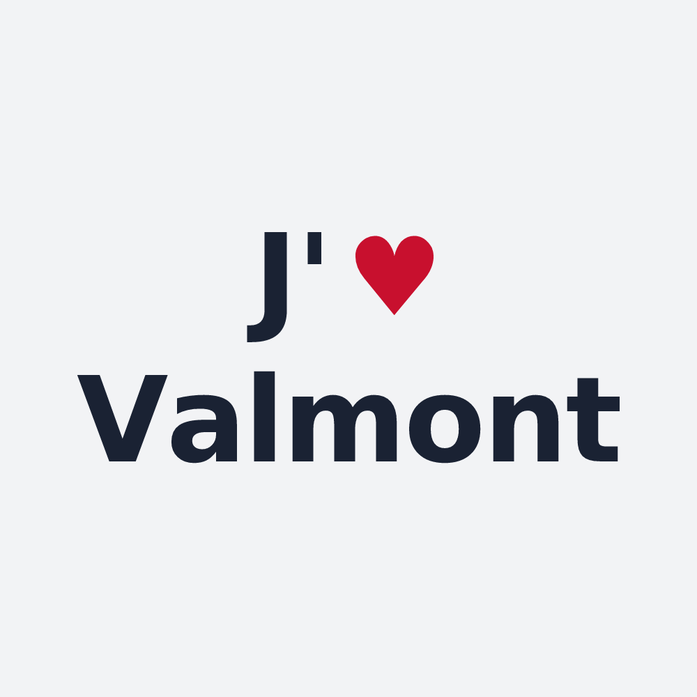Poster personnalisé Valmont — design J'aime Valmont