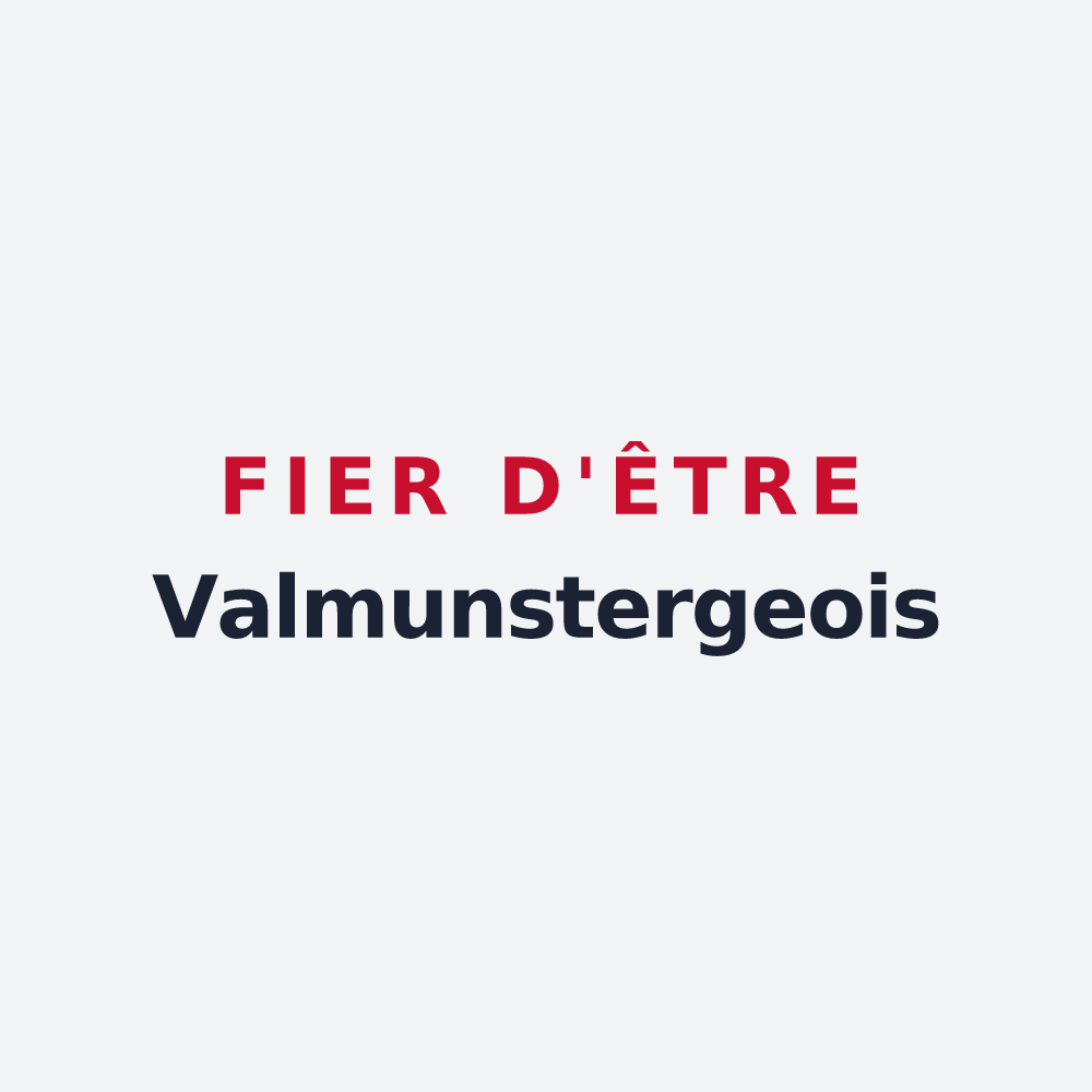Poster « Fier d'être Valmunstergeois » — design pour Valmunster