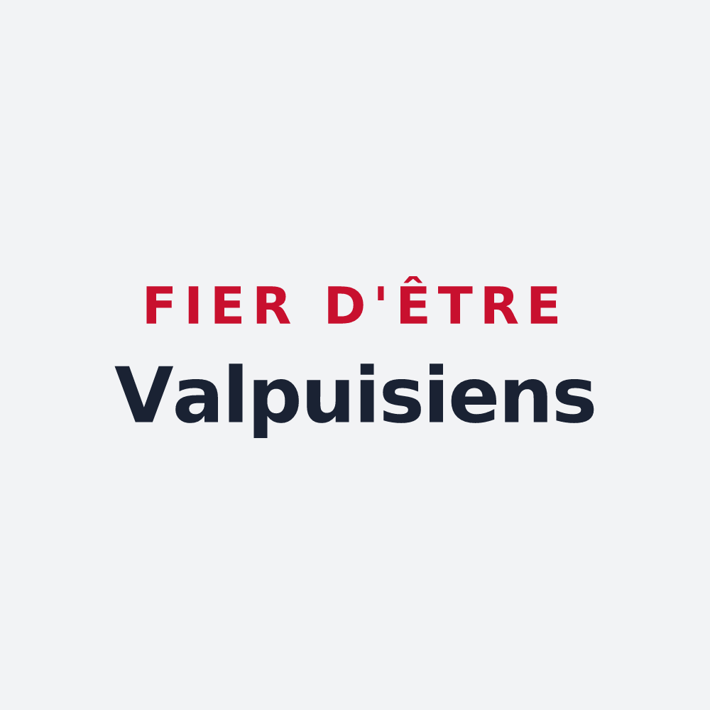 Poster « Fier d'être Valpuisiens » — design pour Valpuiseaux
