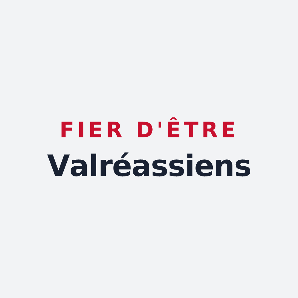 Poster « Fier d'être Valréassiens » — design pour Valréas