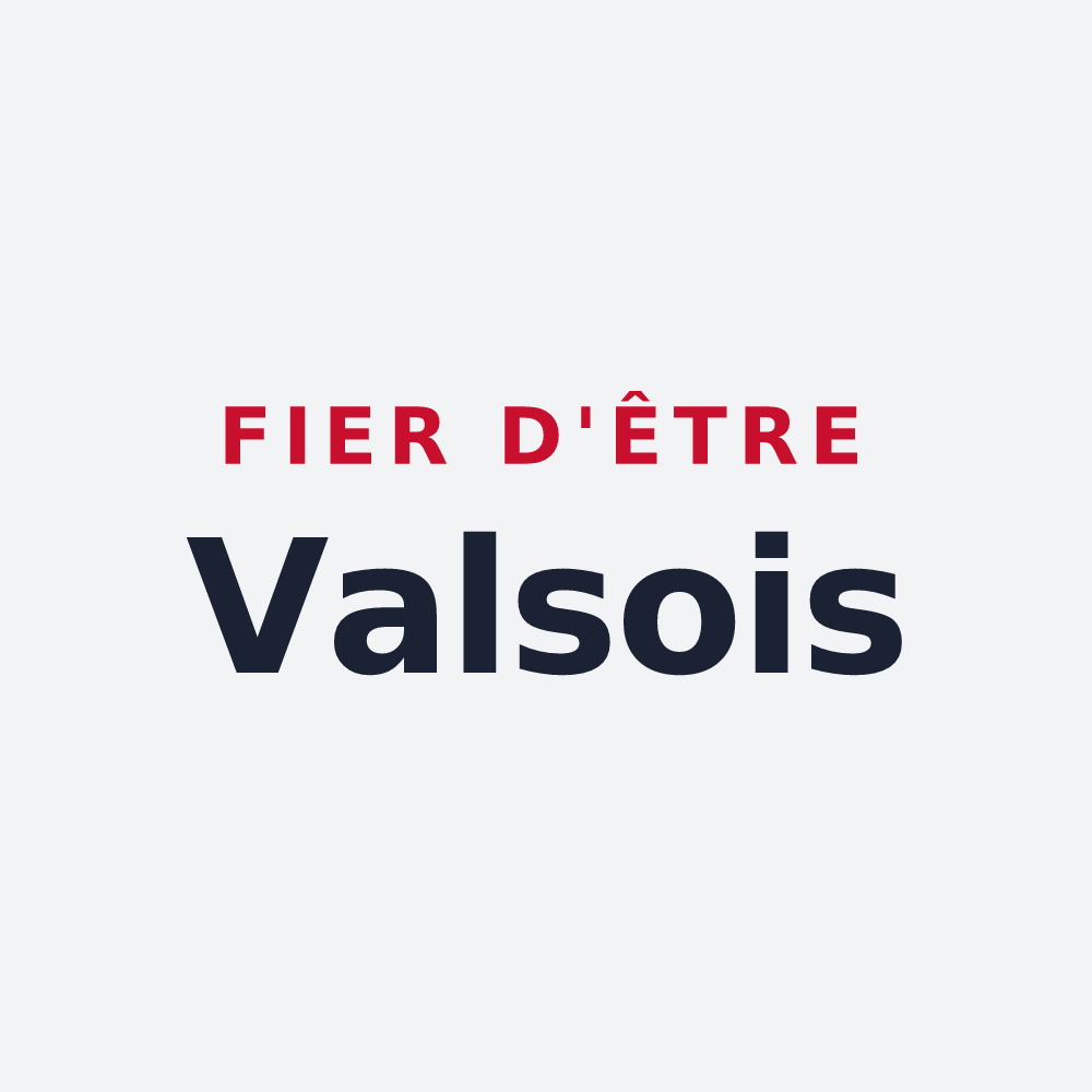 Poster « Fier d'être Valsois » — design pour Vals-les-Bains
