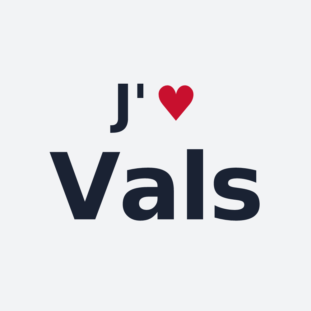 Poster personnalisé Vals — design J'aime Vals