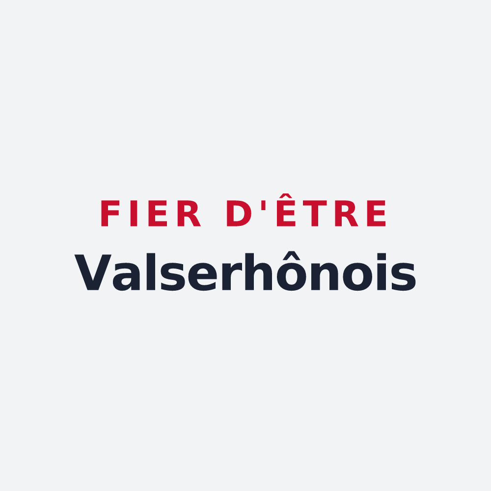 Poster « Fier d'être Valserhônois » — design pour Valserhône