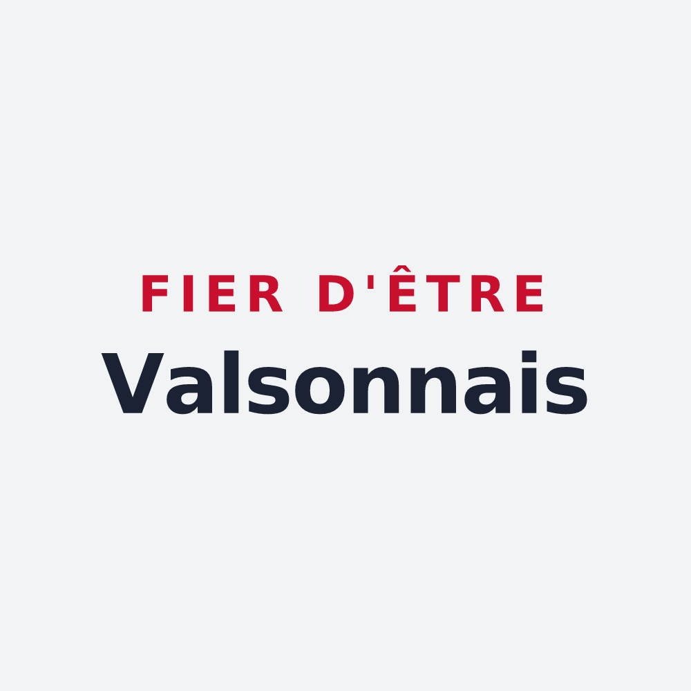 Poster « Fier d'être Valsonnais » — design pour Valsonne