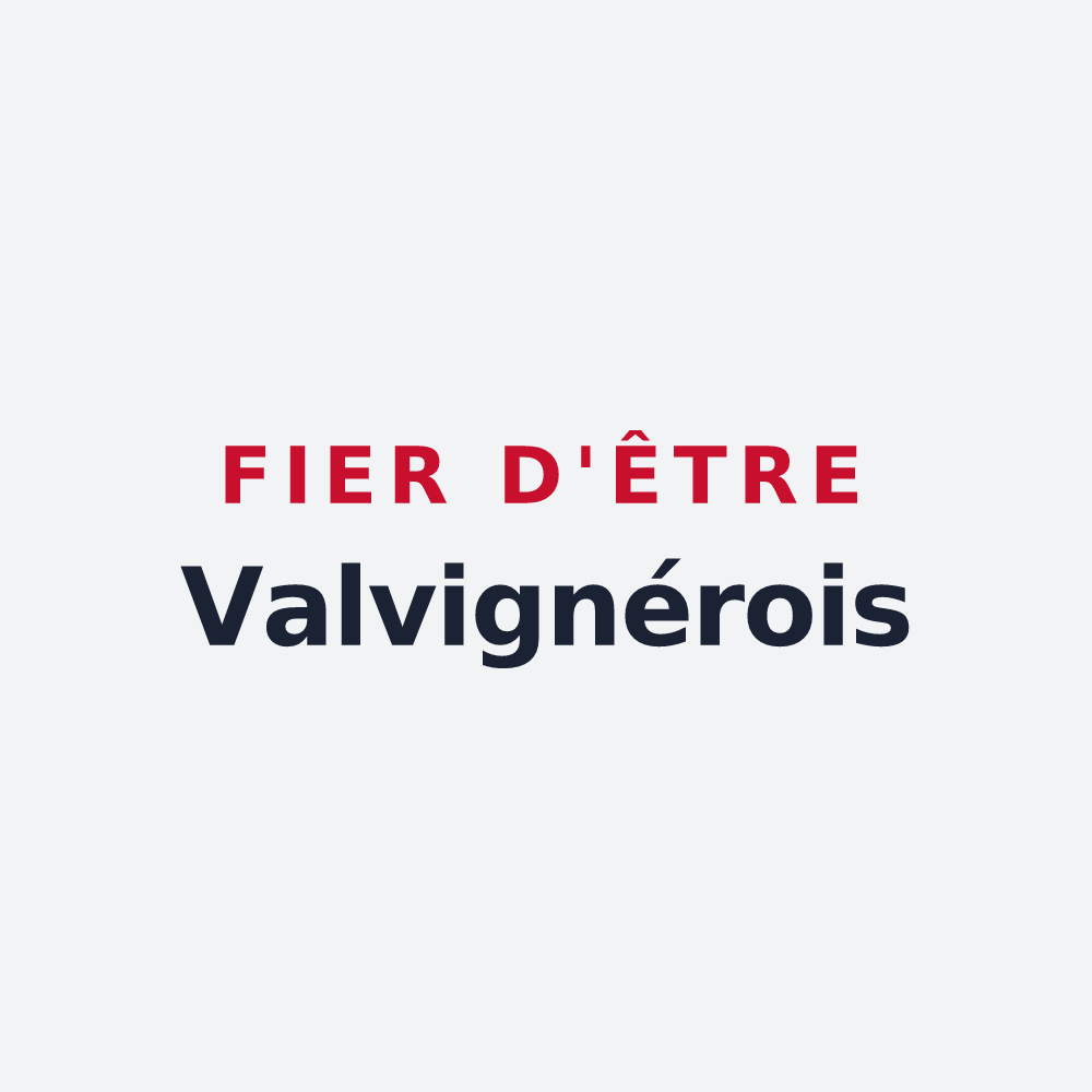 Poster « Fier d'être Valvignérois » — design pour Valvignères