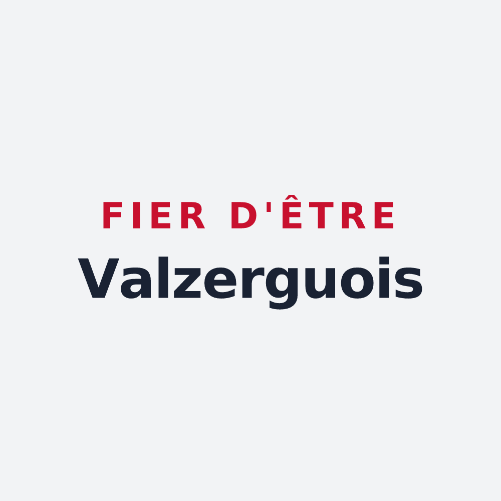 Poster « Fier d'être Valzerguois » — design pour Valzergues