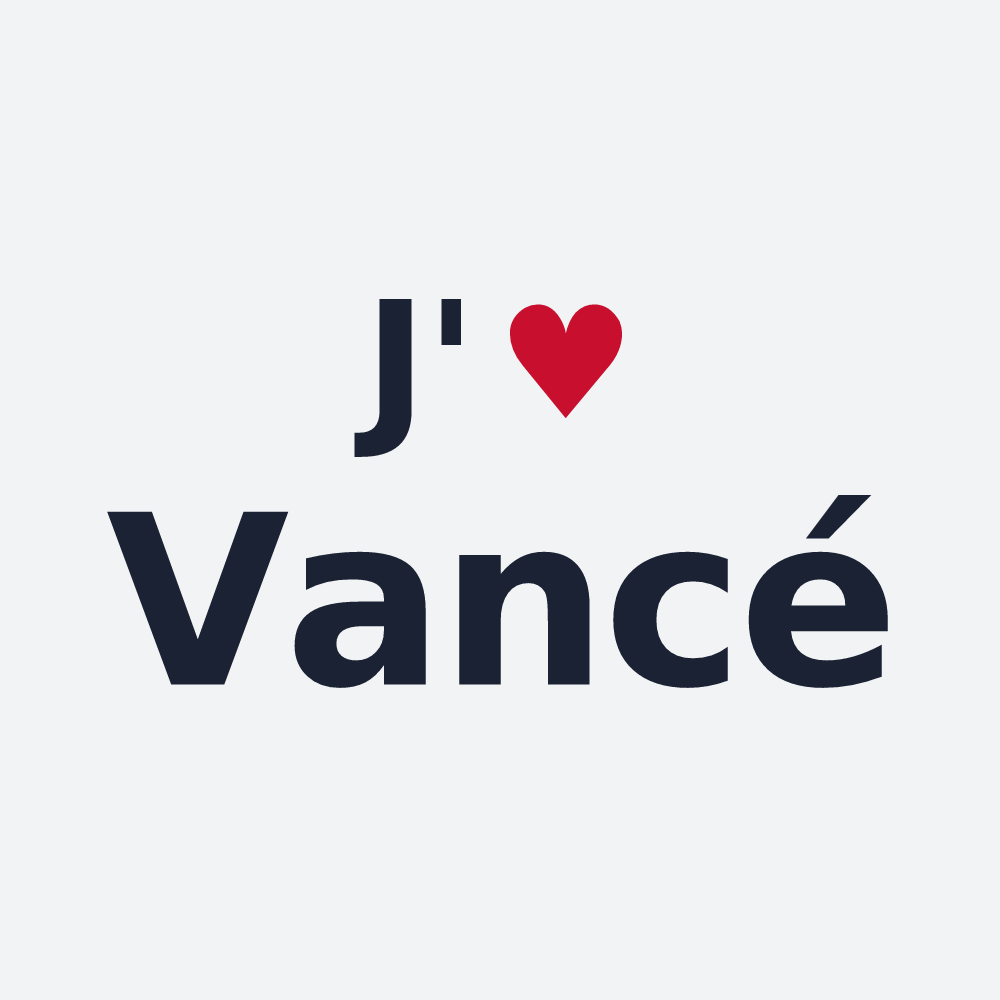 Poster personnalisé Vancé — design J'aime Vancé