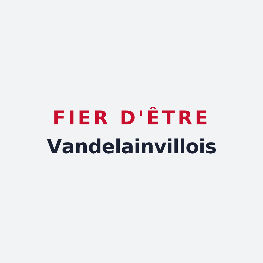 Poster « Fier d'être Vandelainvillois » — design pour Vandelainville