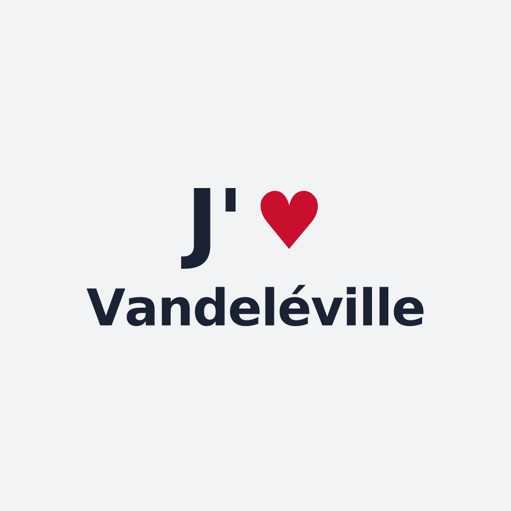 Poster personnalisé Vandeléville — design J'aime Vandeléville