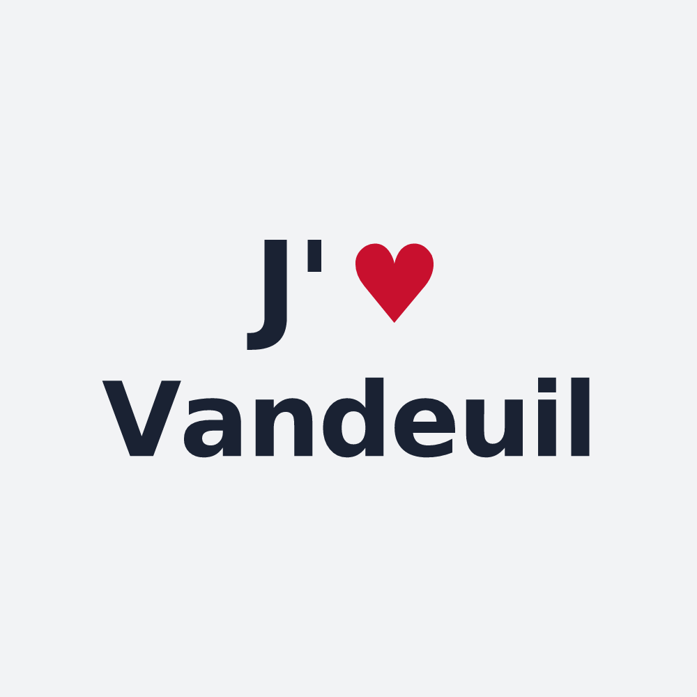Poster personnalisé Vandeuil — design J'aime Vandeuil