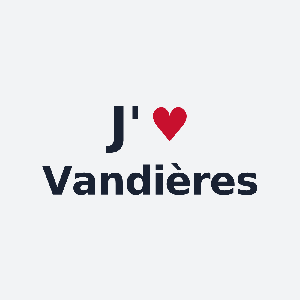 Poster personnalisé Vandières — design J'aime Vandières
