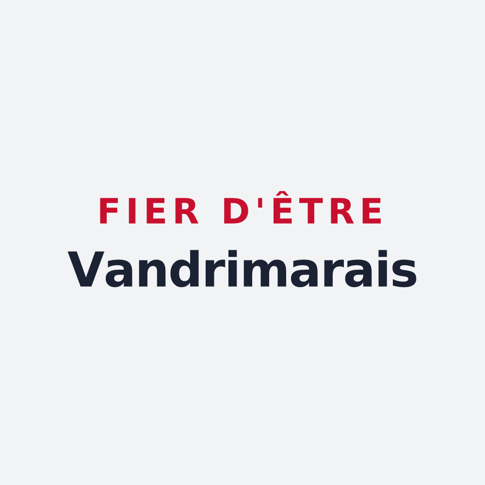 Poster « Fier d'être Vandrimarais » — design pour Vandrimare