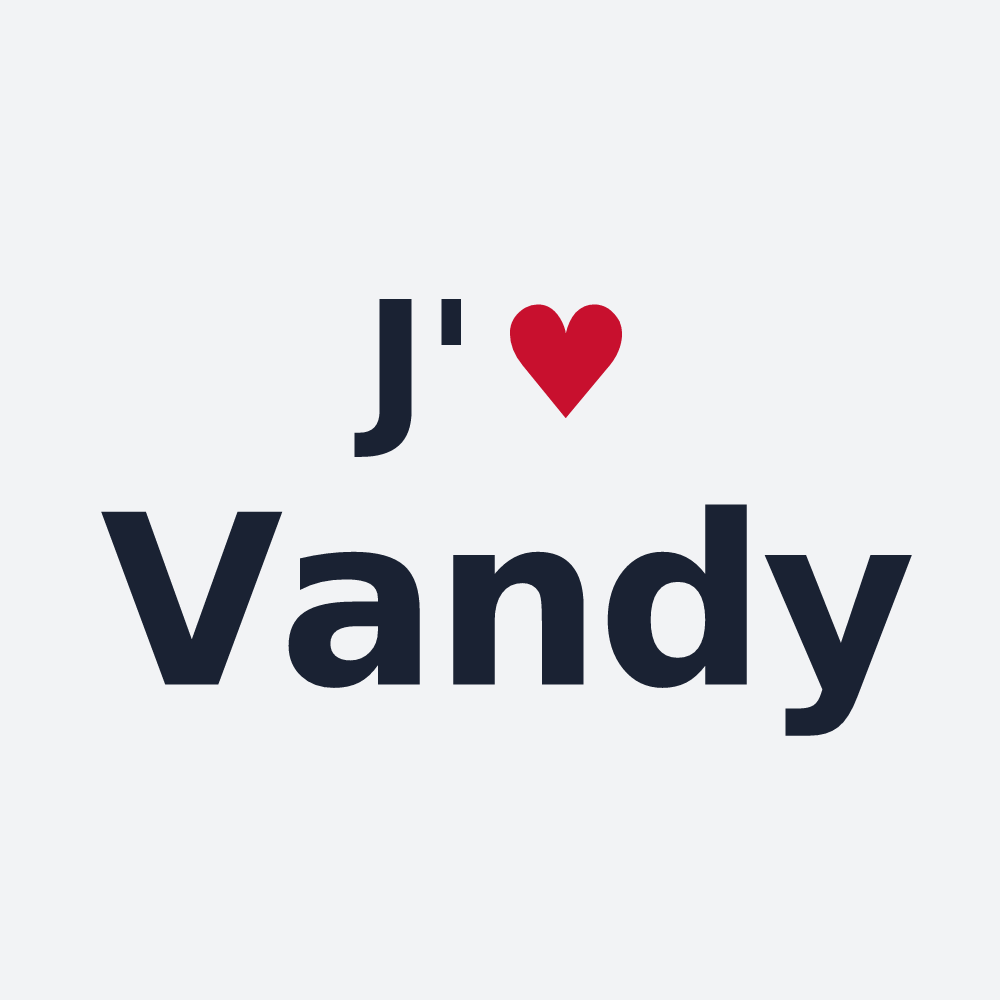 Poster personnalisé Vandy — design J'aime Vandy