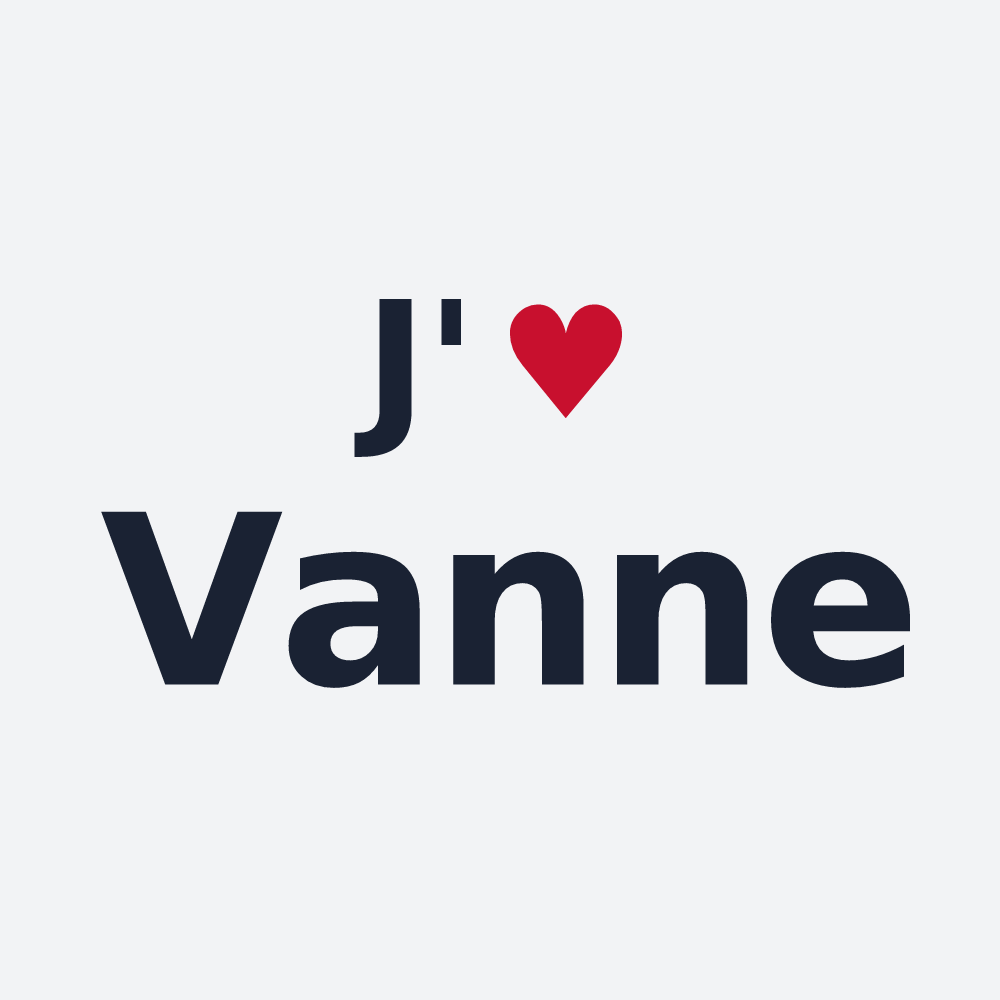 Poster personnalisé Vanne — design J'aime Vanne