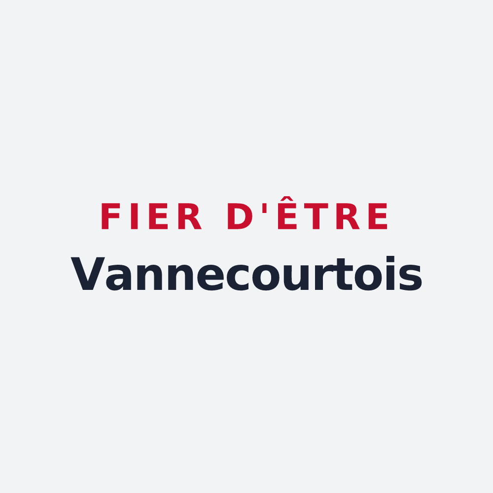 Poster « Fier d'être Vannecourtois » — design pour Vannecourt