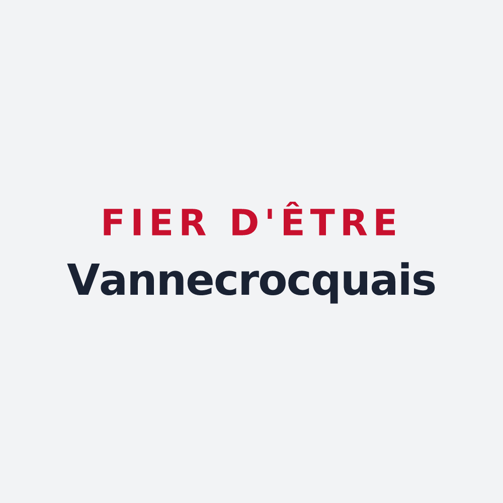 Poster « Fier d'être Vannecrocquais » — design pour Vannecrocq
