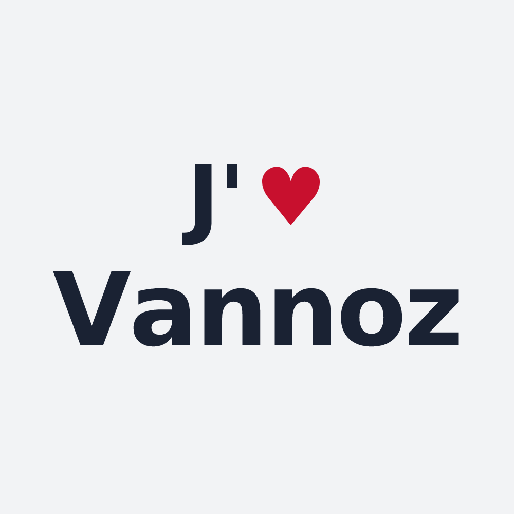 Poster personnalisé Vannoz — design J'aime Vannoz