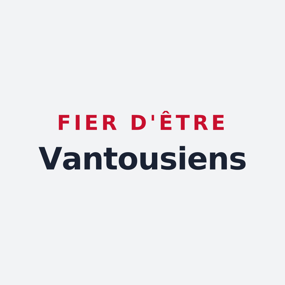 Poster « Fier d'être Vantousiens » — design pour Vantoux