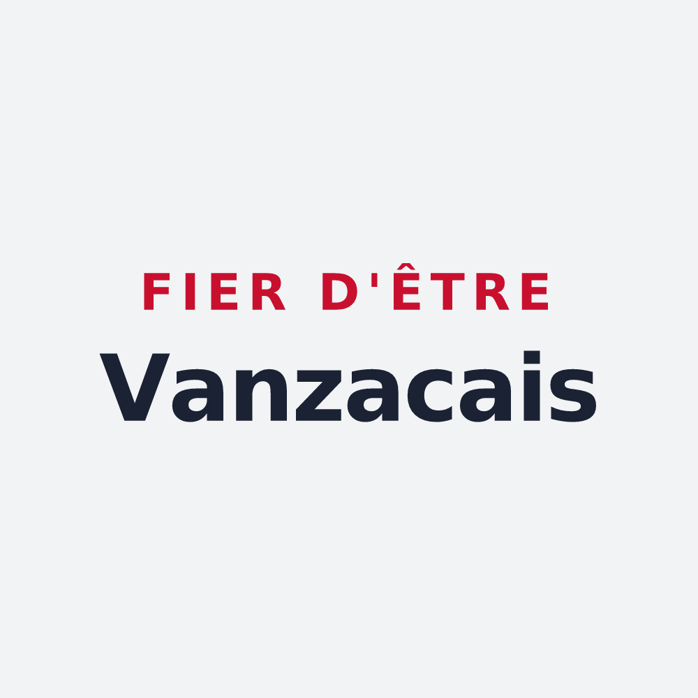 Poster « Fier d'être Vanzacais » — design pour Vanzac