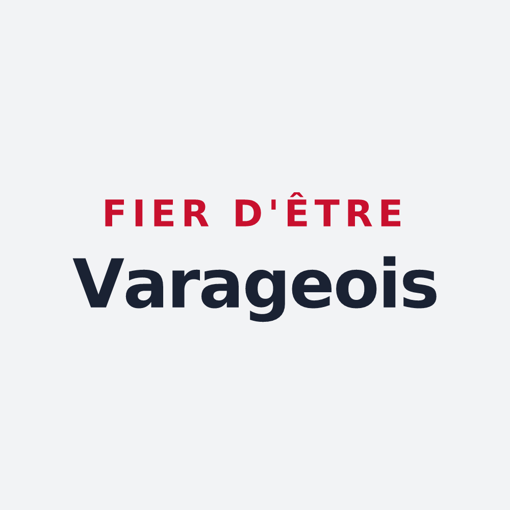 Poster « Fier d'être Varageois » — design pour Varages