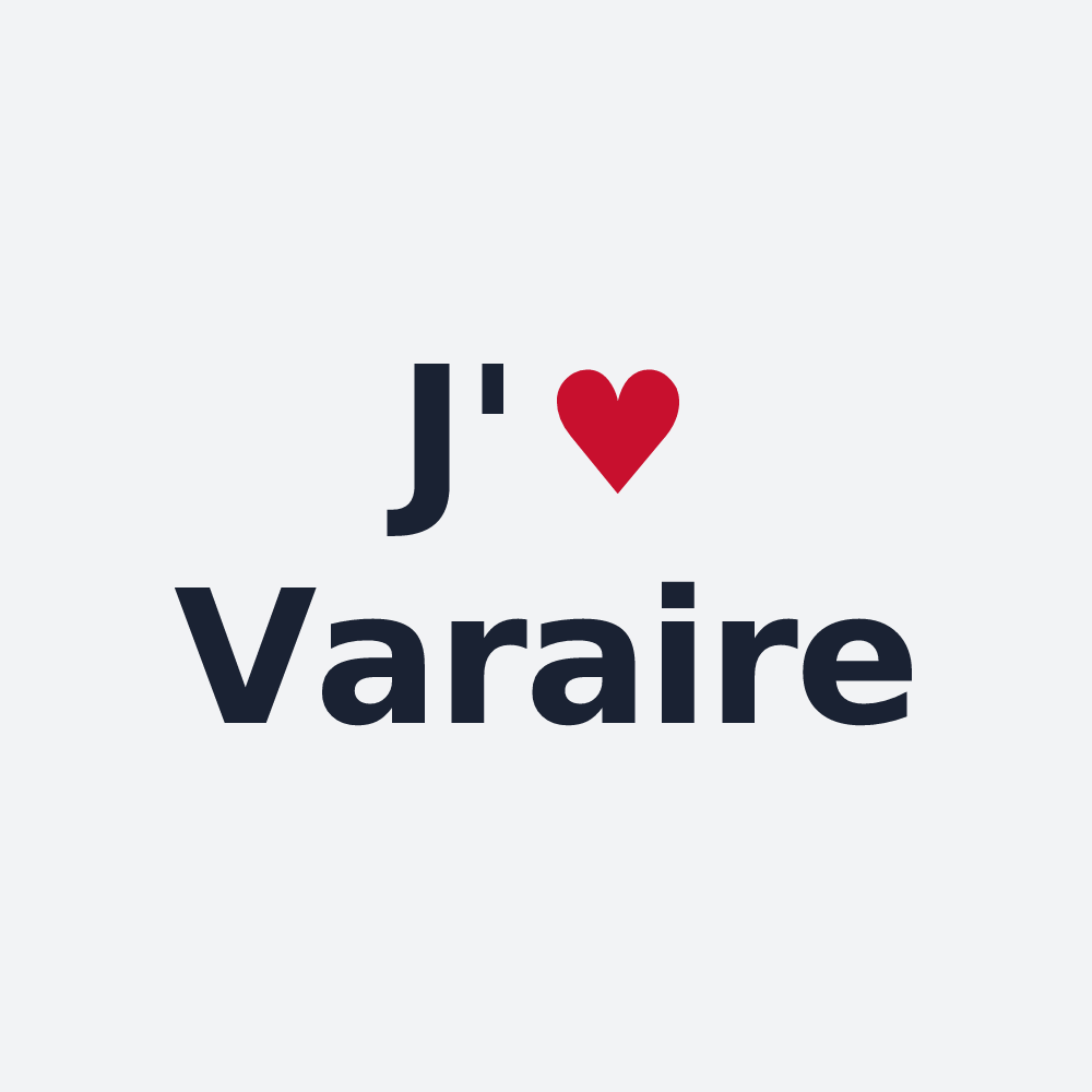 Poster personnalisé Varaire — design J'aime Varaire