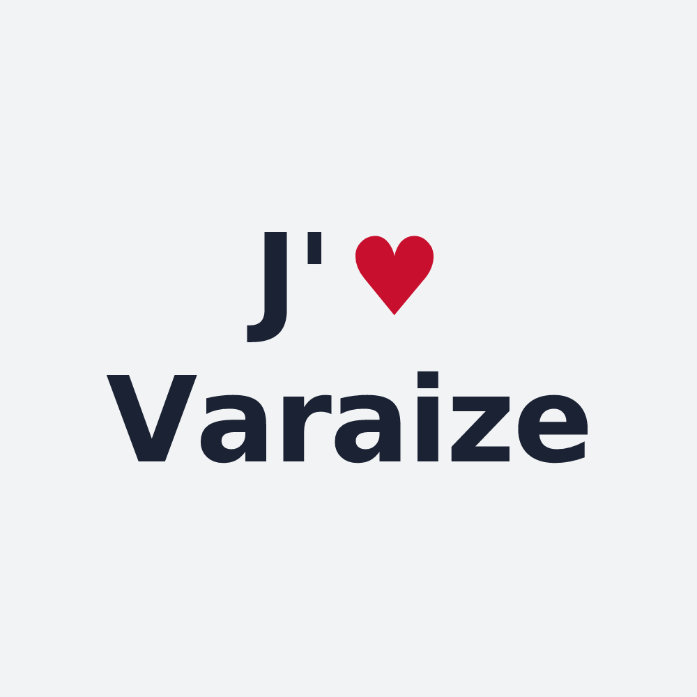 Poster personnalisé Varaize — design J'aime Varaize