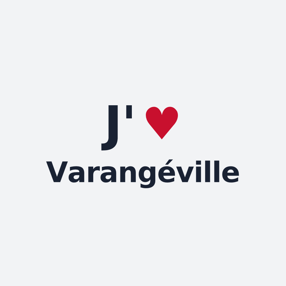 Poster personnalisé Varangéville — design J'aime Varangéville