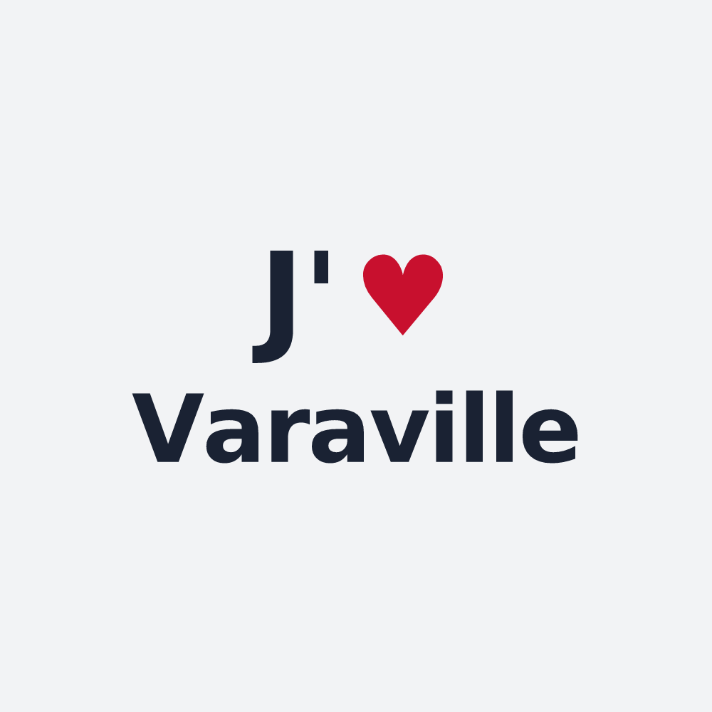 Poster personnalisé Varaville — design J'aime Varaville