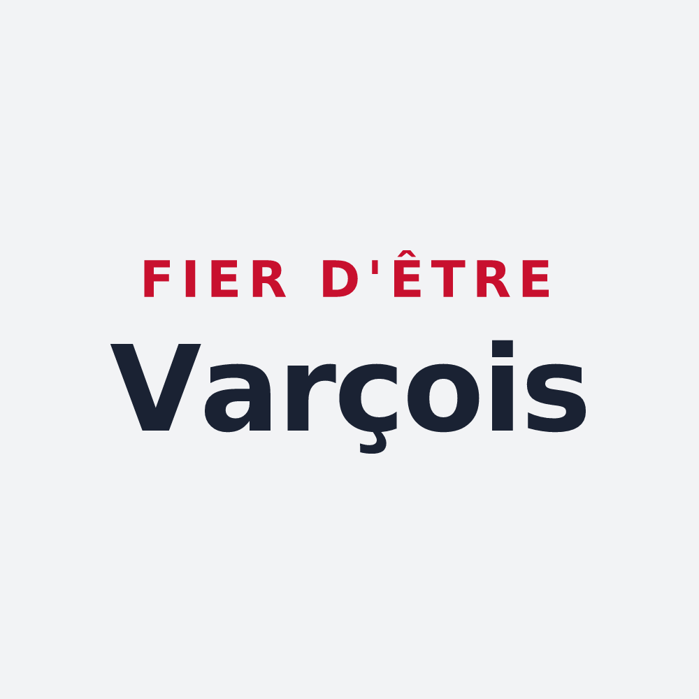 Poster « Fier d'être Varçois » — design pour Varces-Allières-et-Risset
