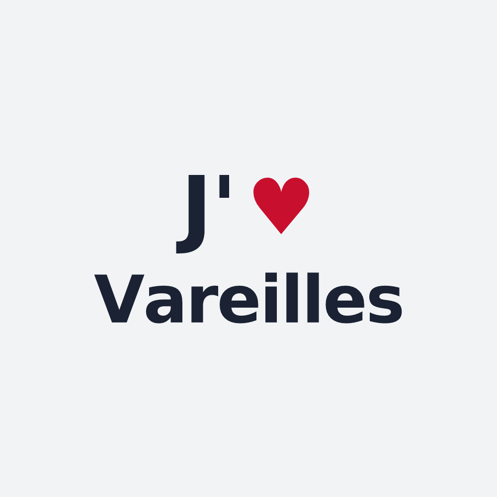 Poster personnalisé Vareilles — design J'aime Vareilles
