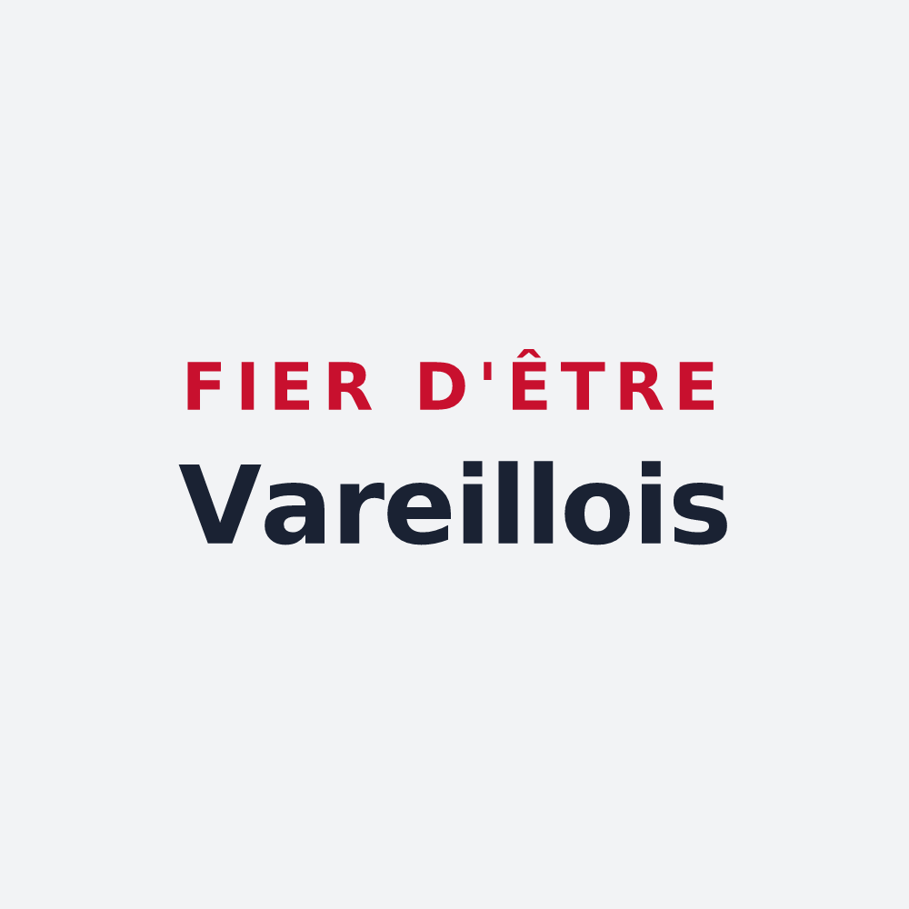 Poster « Fier d'être Vareillois » — design pour Vareilles