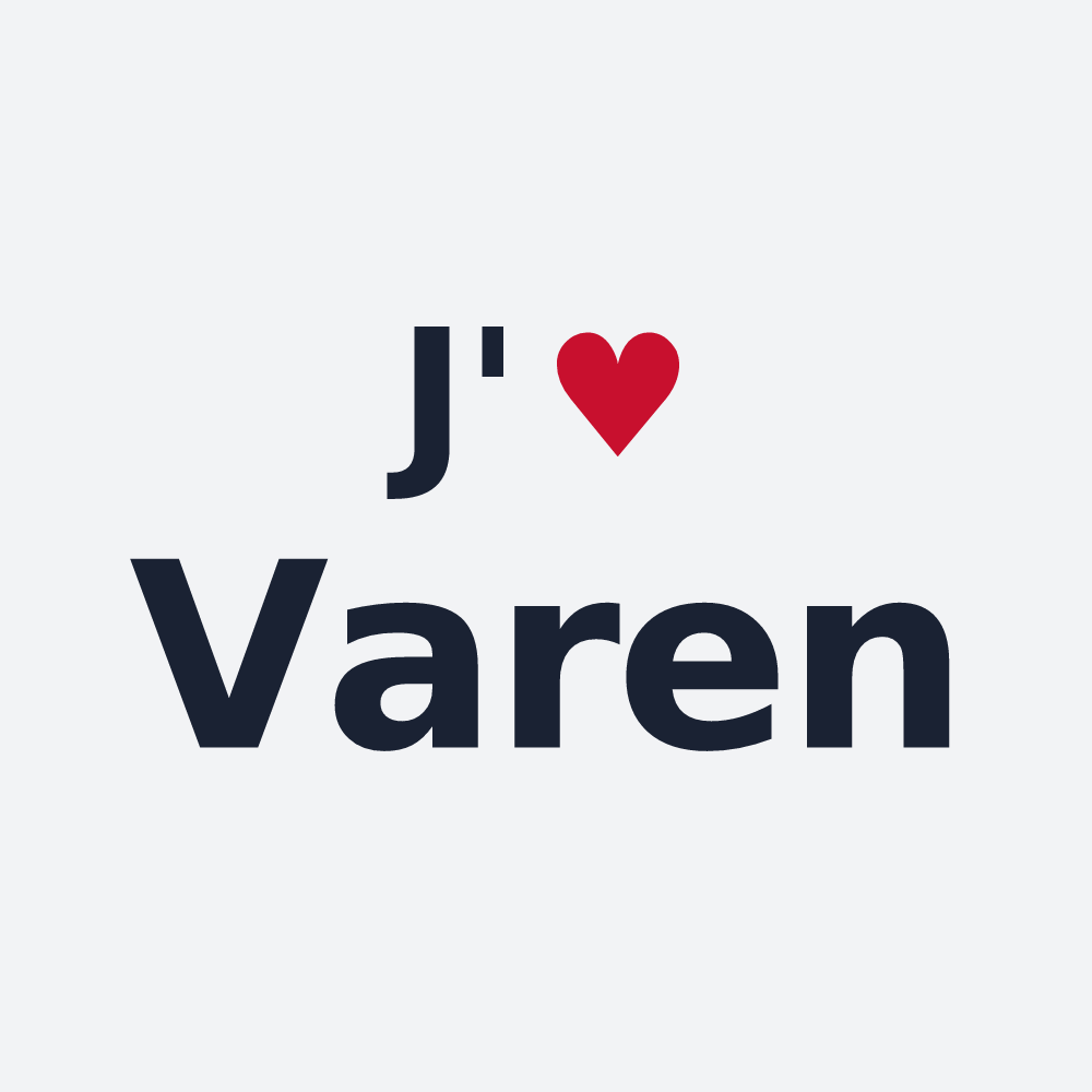 Poster personnalisé Varen — design J'aime Varen