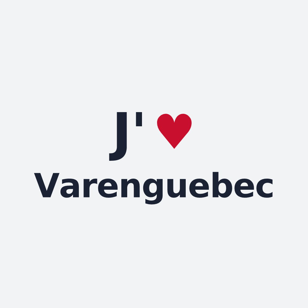 Poster personnalisé Varenguebec — design J'aime Varenguebec