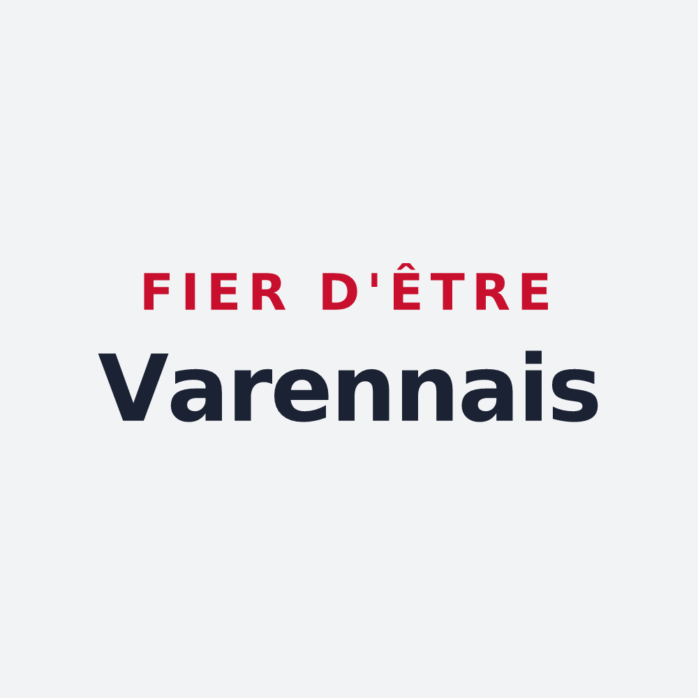 Poster « Fier d'être Varennais » — design pour Varennes