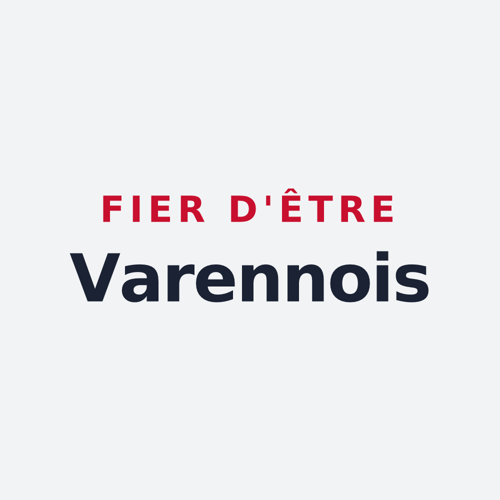 Poster « Fier d'être Varennois » — design pour Varennes