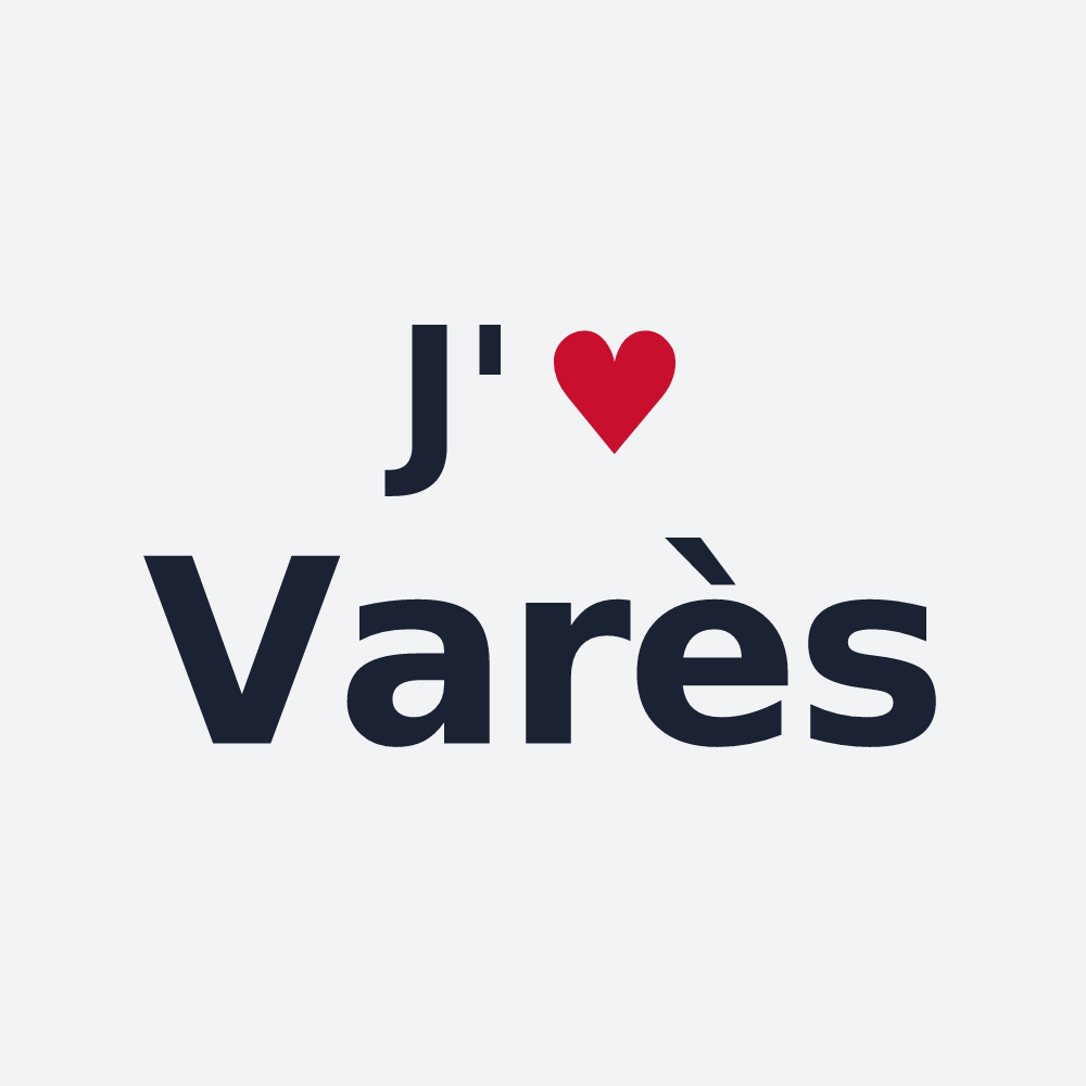 Poster personnalisé Varès — design J'aime Varès