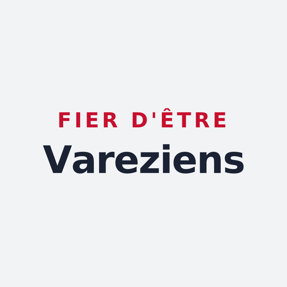 Poster « Fier d'être Vareziens » — design pour Varetz