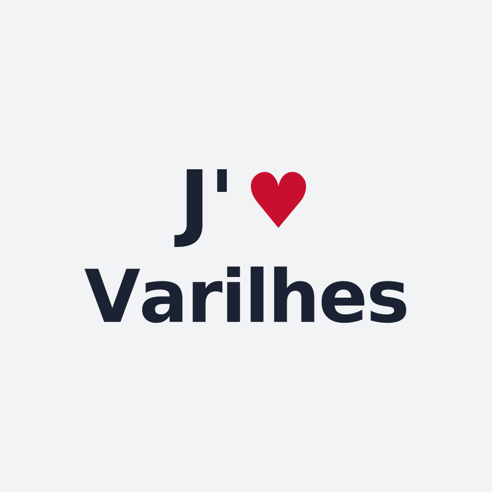 Poster personnalisé Varilhes — design J'aime Varilhes