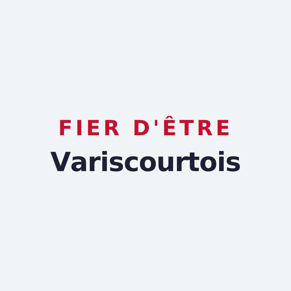 Poster « Fier d'être Variscourtois » — design pour Variscourt