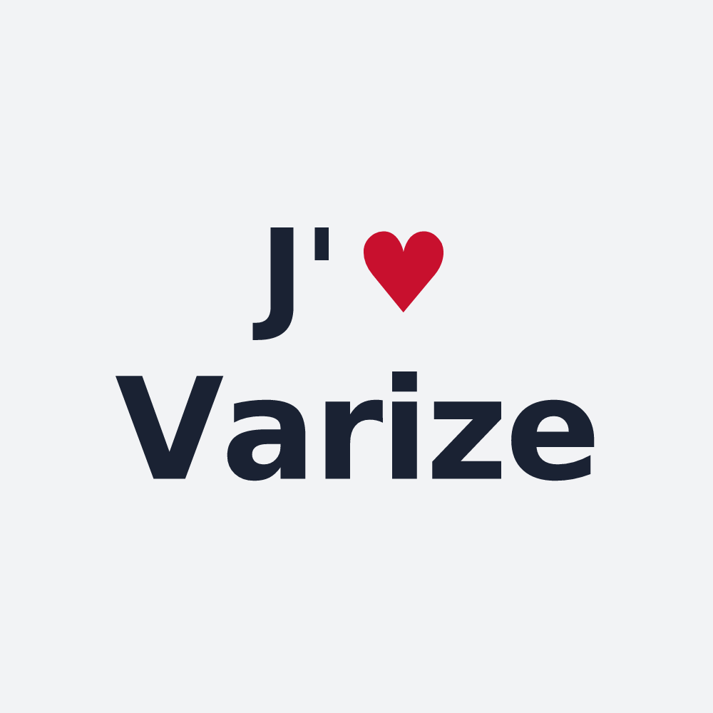 Poster personnalisé Varize — design J'aime Varize