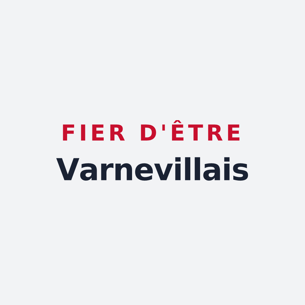 Poster « Fier d'être Varnevillais » — design pour Varneville-Bretteville